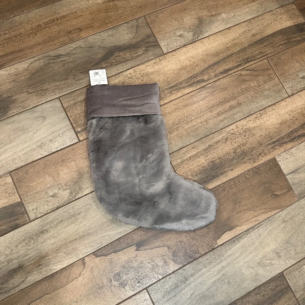 Gray Alpaca Socking Faux Fur - Medium